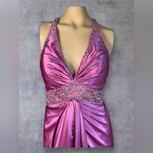 GIGI Designs Beaded Formal Gown – Perfect for Prom or Pageant - Picture 3 of 11